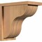 Ekena Millwork Carmel Smooth Corbel w/Backplate, Western Red Cedar, 7 1/2"W x 14"D x 14"H COR08X14X14CAR01SWR - alternate 1